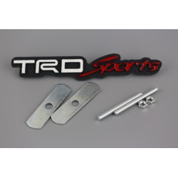 EMBLEMA PARRILLA TOYOTA TRD SPORTS Blanca y Roja