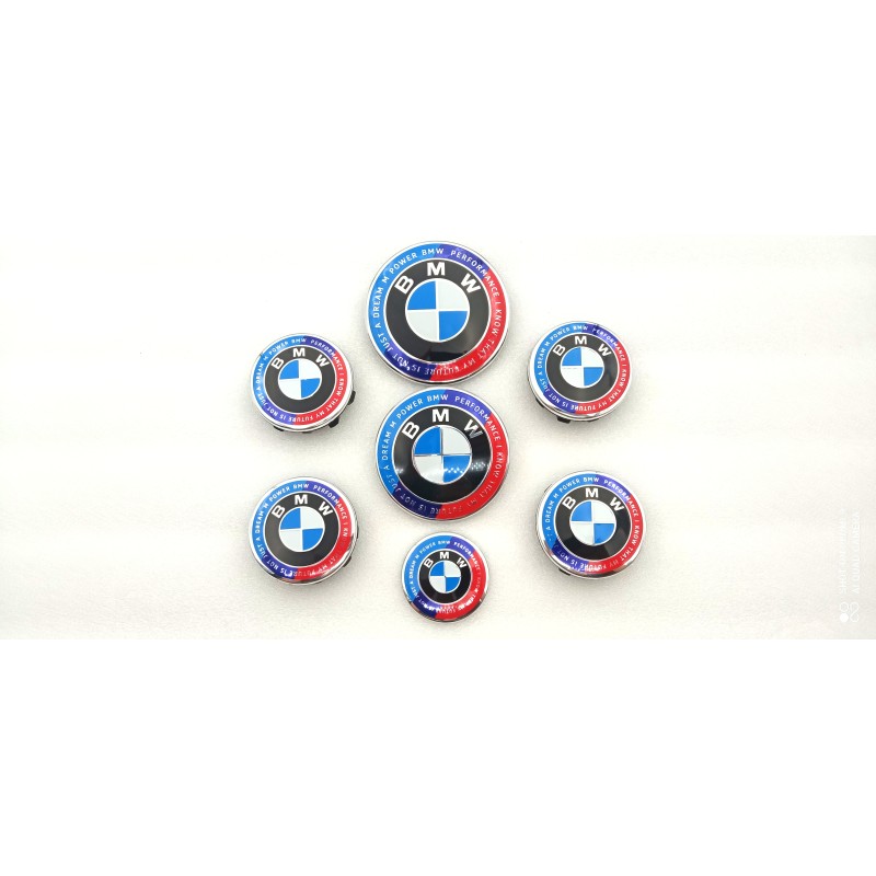Juego de 7 emblemas BMW performance