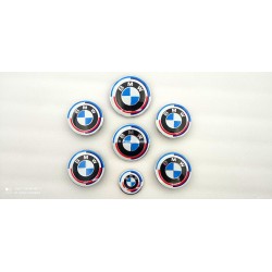 Juego de 7 emblemas BMW blanco modelo 2022