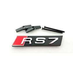 EMBLEMA DE PARRILLA AUDI RS7 PLATA