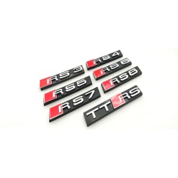 EMBLEMA DE PARRILLA AUDI RS7 PLATA