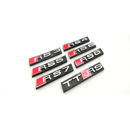 EMBLEMA DE PARRILLA AUDI RS7 PLATA