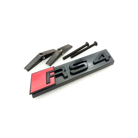 EMBLEMA DE PARRILLA AUDI RS4 NEGRO