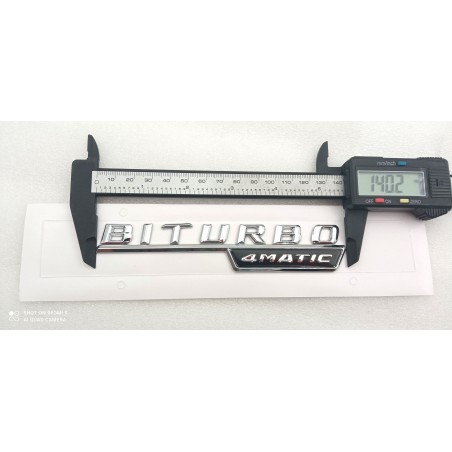 Set letras mercedes biturbo 4matic plata