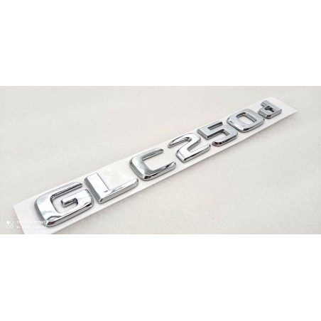 EMBLEMA LETRAS MERCEDES BENZ CLASE GLC GLC250d CROMADAS