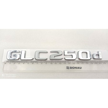 EMBLEMA LETRAS MERCEDES BENZ CLASE GLC GLC250d CROMADAS