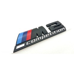 Emblema trasero bmw m2 competition negro