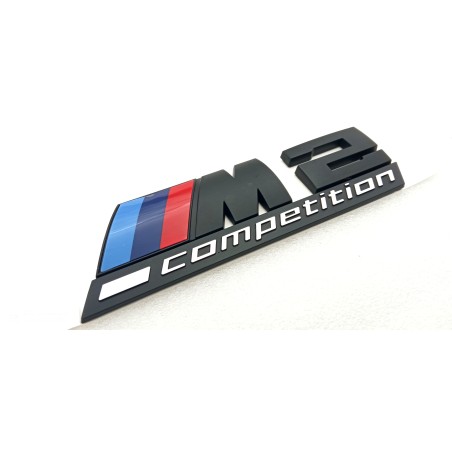 Emblema trasero bmw m2 competition negro