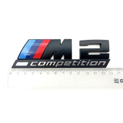 Emblema trasero bmw m2 competition negro