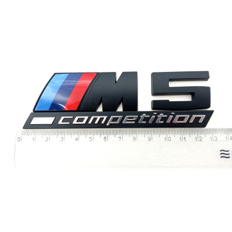 EMBLEMA TRASERO BMW M5 COMPETITION NEGRO