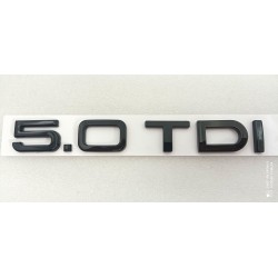 Emblema trasero audi 5.0 tdi negro