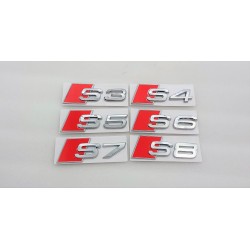 EMBLEMA TRASERO LETRAS S5 AUDI CROMADAS