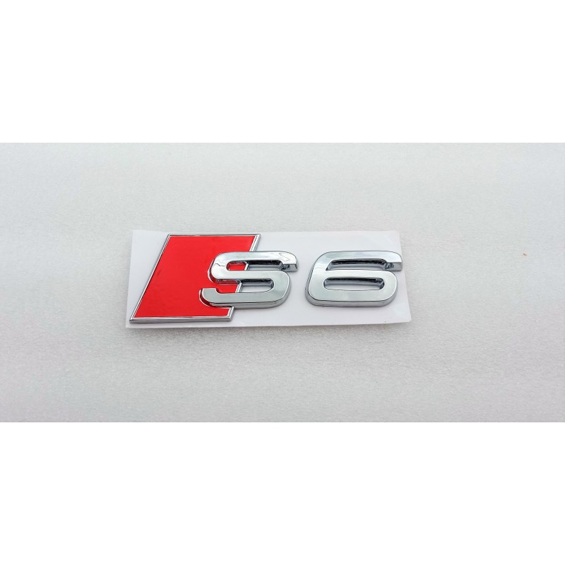 EMBLEMA TRASERO LETRAS S6 AUDI CROMADAS