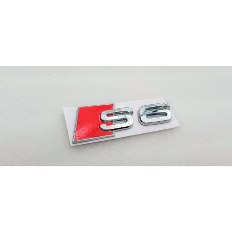 EMBLEMA TRASERO LETRAS S6 AUDI CROMADAS