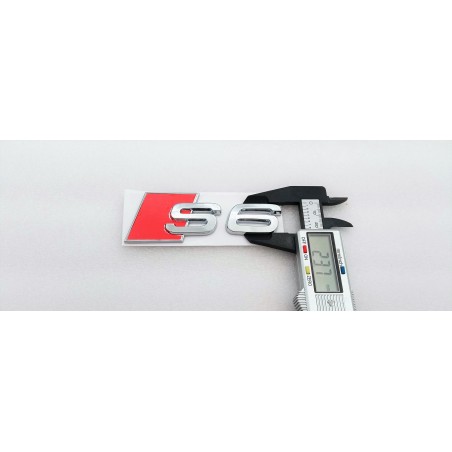 EMBLEMA TRASERO LETRAS S6 AUDI CROMADAS