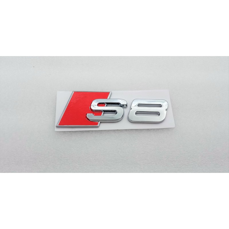 EMBLEMA TRASERO LETRAS AUDI S8 CROMADAS