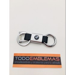 Llavero de cuero con logo bmw