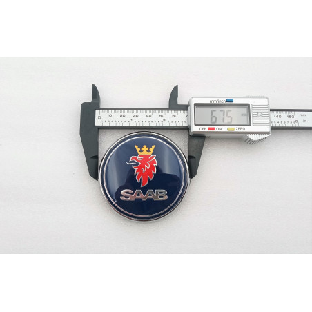 Emblema capot saab azul 67mm