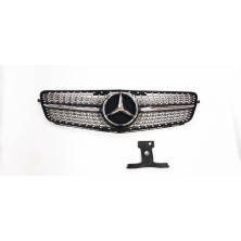 PARRILLA MERCEDES DIAMANTE NEGRA CLASE C W204