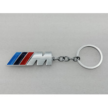 LLAVERO METALICO BMW M CROMADO