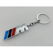 LLAVERO METALICO BMW M CROMADO