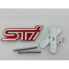 EMBLEMA DE PARRILLA SUBARU STI ROJO