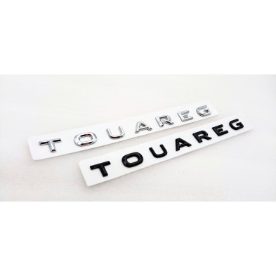 EMEBLEMA LOGO TRASERO VOLKSWAGEN TOUAREG PLATA