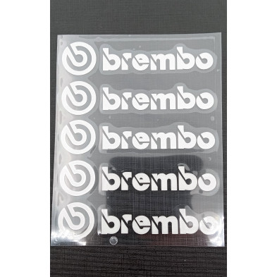 PEGATINAS PINZAS DE FRENO BREMBO BLANCO