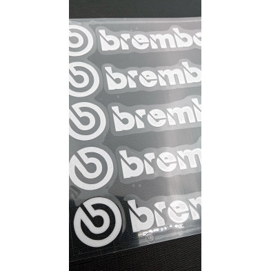 PEGATINAS PINZAS DE FRENO BREMBO BLANCO