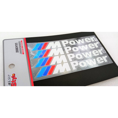 VINILO PEGATINAS PINZAS DE FRENO BMW M POWER BLANCO