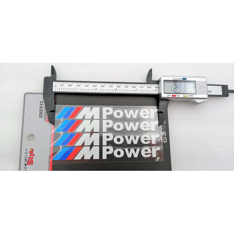 4 Adesivi Replica Scritta M Sport BMW Per Pinze Freni Auto Decals Verniciabili - Foto 6