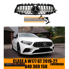 PARRILLA MERCEDES GT AMG CROMO W177 CLASE A 2018-2023