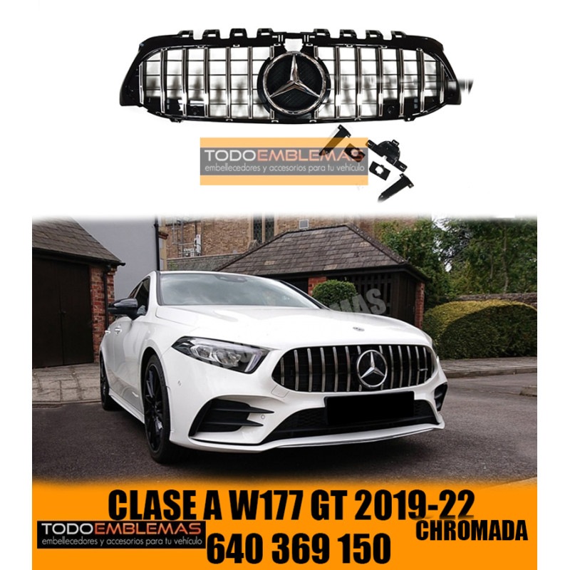 PARRILLA MERCEDES GT AMG CROMO W177 CLASE A 2018-2023