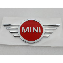 EMBLEMA DELANTERO MINI F55 F56 F57 PLATA/ROJO OEM: 51142465241