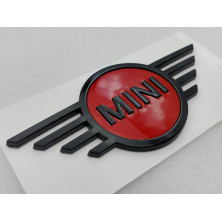 EMBLEMA DELANTERO MINI F55 F56 F57 NEGRO/ROJO OEM: 51142465241