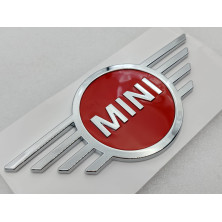 EMBLEMA TRASERO MINI F60 PLATA/ROJO OEM: 51142465238