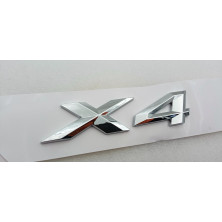 EMBLEMA TRASERO BMW X4 PLATA