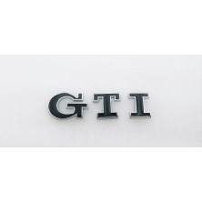 EMBLEMA TRASERO VOLKSWAGEN LETRAS GTI COLOR NEGRO