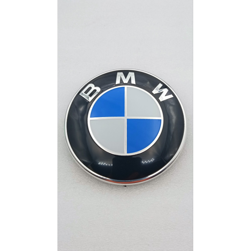 EMBLEMA CAPOT BMW AZUL Y BLANCO ORIGINAL 82MM