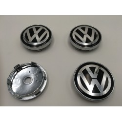 CENTRO DE RUEDA VW negro 60 mm