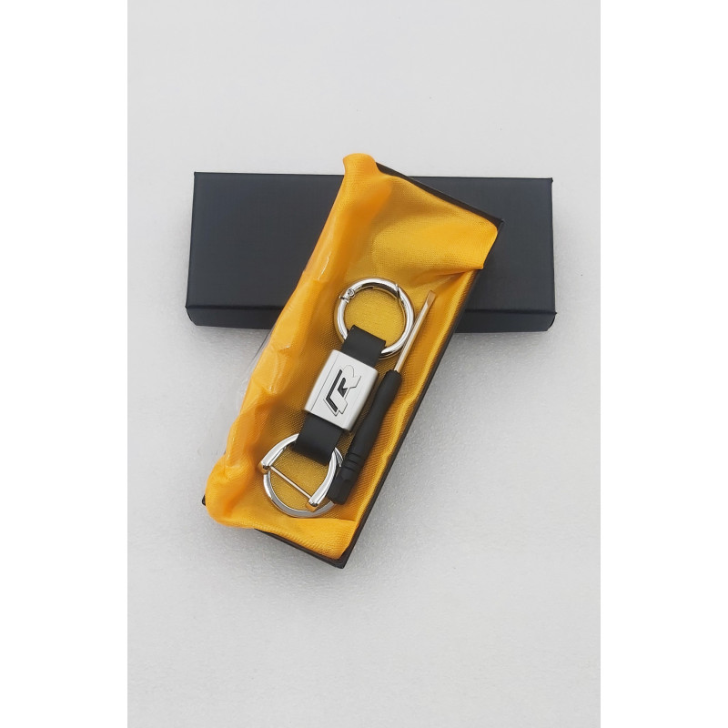 Llavero de cuero con logo vw r-line 2 Perfecto para regalo!