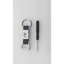 Llavero de cuero con logo vw r-line 2 Perfecto para regalo!