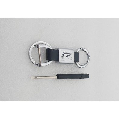 Llavero de cuero con logo vw r-line 2 Perfecto para regalo!