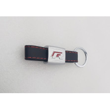 Llavero de cuero con logo vw r-line rojo Perfecto para regalo!