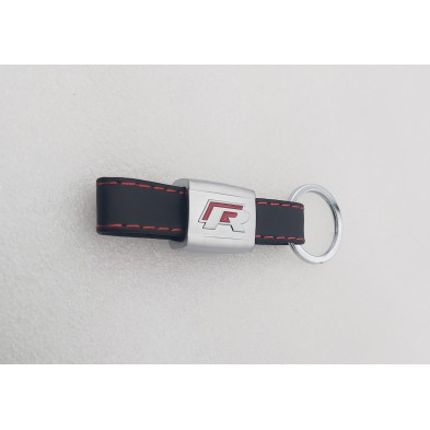 Llavero de cuero con logo vw r-line rojo Perfecto para regalo!