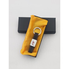 Llavero de cuero con logo vw r-line rojo Perfecto para regalo!