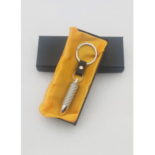 Llavero bala carbono plata Perfecto para regalo!