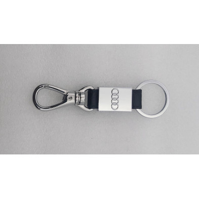 Llavero audi metal cromado y cuero Perfecto para regalo!