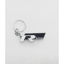 Llavero metálico VW R-line negro Perfecto para regalo!