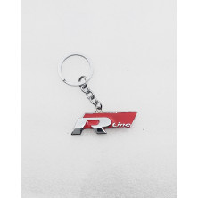 Llavero metálico VW R-line rojo Perfecto para regalo!
